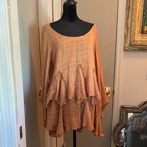 Free People Layered Brown Tunic